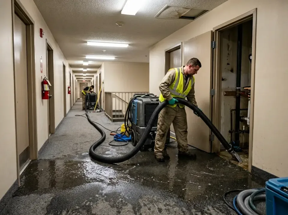 multi-unit-apartment-hallway-f-005 — frequently asked questions, Emergency Burst Pipe Water Extraction & Removal in Channaho…